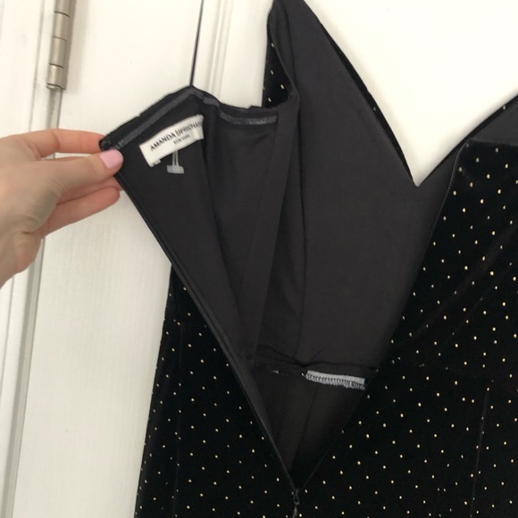 Amanda Uprichard velvet with gold studs jumpsuit. Small - Picture 6 of 10